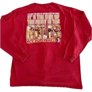 Vintage FSU Seminoles ACC Football Long Sleeve Shirt Beware of ACC XL